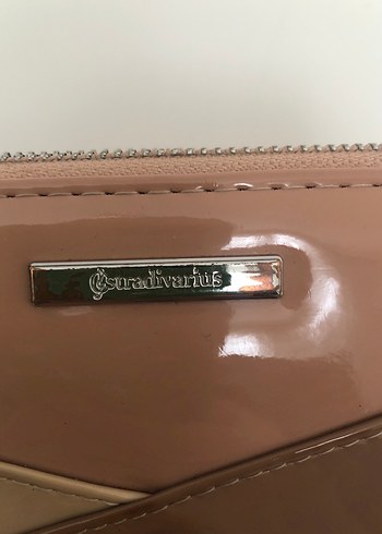 Parlak Kahverengi Kadın Deri Cüzdan - Görsel 4