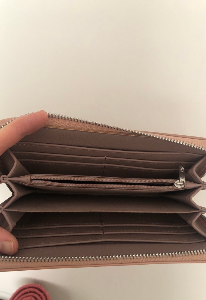 Parlak Kahverengi Kadın Deri Cüzdan - Görsel 2