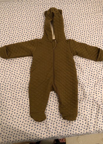 Kahverengi Örgü Bebek Tulum - Görsel 2