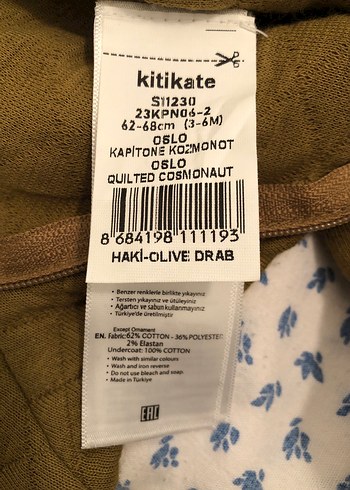 Kahverengi Örgü Bebek Tulum - Görsel 4