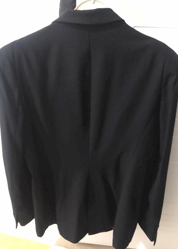 Düğmeli Siyah Kadın Blazer Ceket - Görsel 4