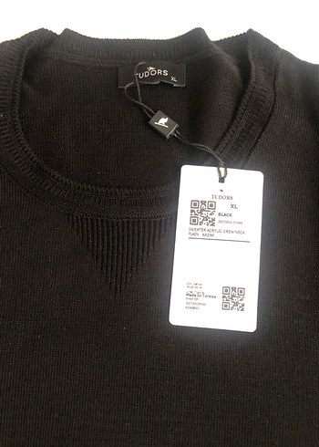 Siyah Uzun kollu kazak - Görsel 4