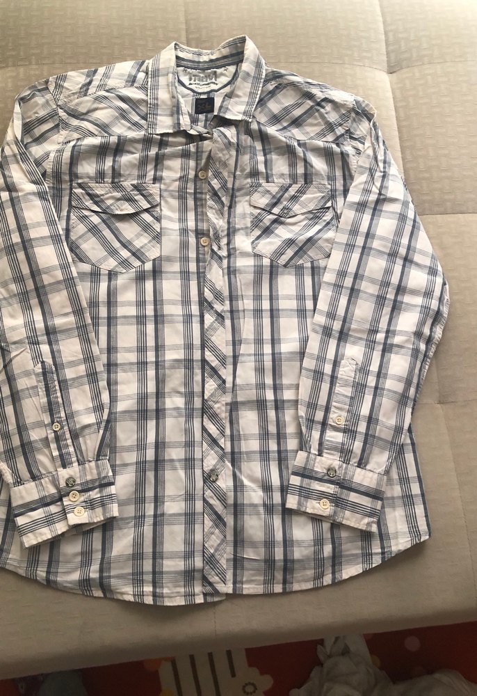 Gri Ekose Desenli Erkek Uzun Kollu Gömlek - Görsel 4