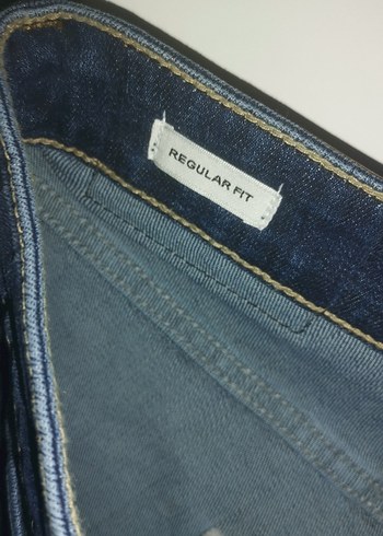 Lacivert Regular Fit Erkek Kot Pantolon - Görsel 2