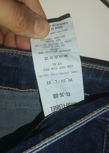 Erkek Lacivert Regular Fit Denim Jean - Görsel 3
