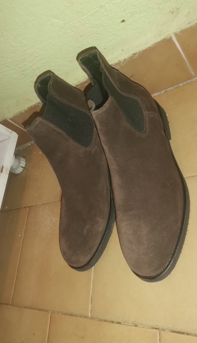 Kahverengi Süet erkek Dolgu Topuklu Bot - Görsel 2