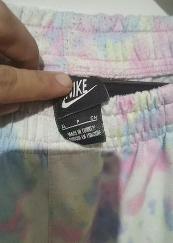 Beyaz Pastel Batik Desenli Kadın Eşofman Altı - Görsel 2