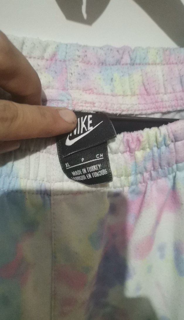 Beyaz Pastel Batik Desenli Kadın Eşofman Altı - Görsel 2