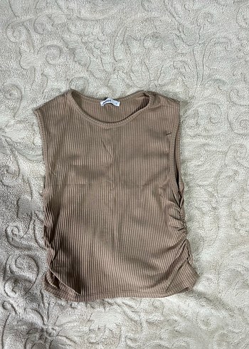 Bej Kolsuz Kadın Triko Süveter - Görsel 2