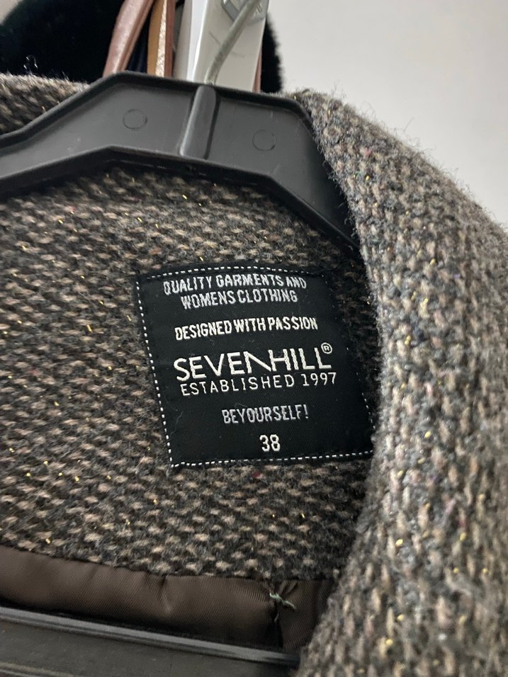 Kemerli Gri Uzun Kaban - Görsel 3