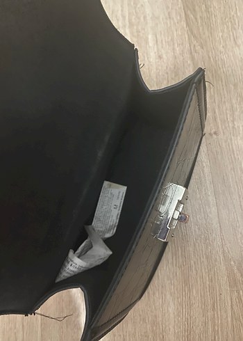 Stradivarius Siyah Deri Kadın Çanta - Görsel 4