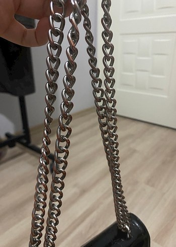 Stradivarius Siyah Deri Kadın Çanta - Görsel 3