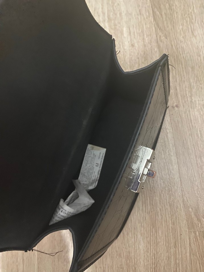 Stradivarius Siyah Deri Kadın Çanta - Görsel 4