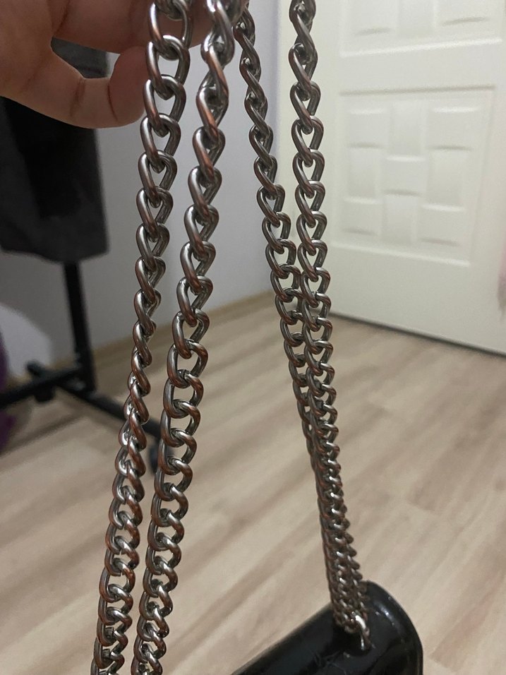 Stradivarius Siyah Deri Kadın Çanta - Görsel 3