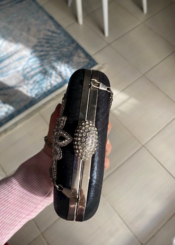 Siyah özel gün çantası - Görsel 5