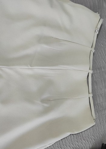 Bej Pilili Kadın Kumaş Pantolon Zara - Görsel 6