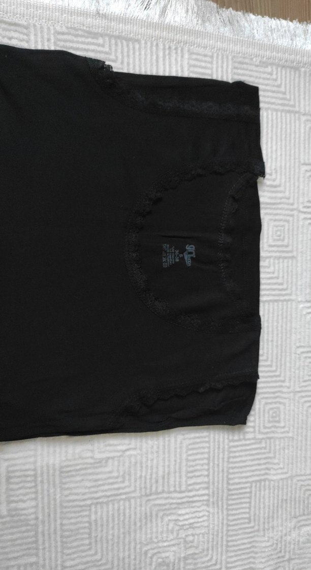 Siyah Dantelli Askılı Atlet - Görsel 3