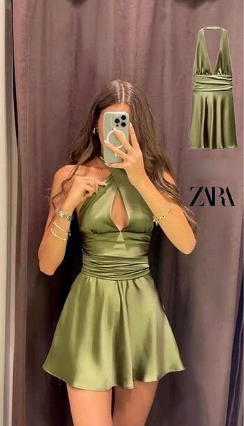 Zara Saten Elbise ????