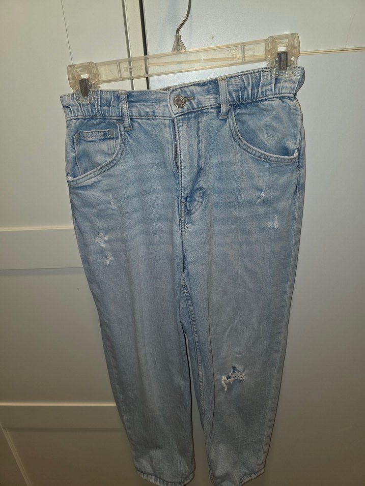 Mavi Pastel Renkli Gevşek Kesim erkek çocuk Kot Pantolon - Görsel 2