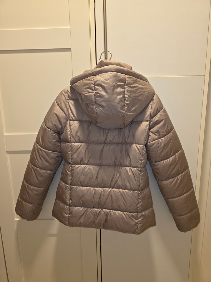 Bej Kadın Midi Kışlık Mont - Görsel 2