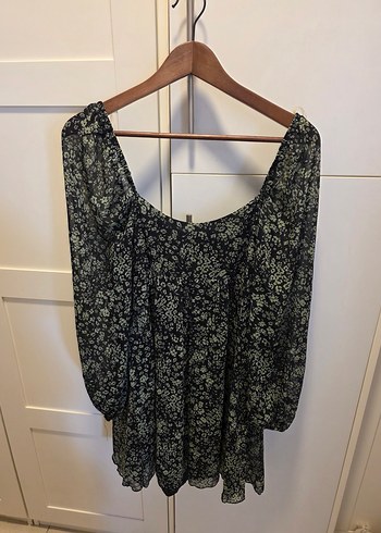 şifon kollu elbise bsl marka - Görsel 9