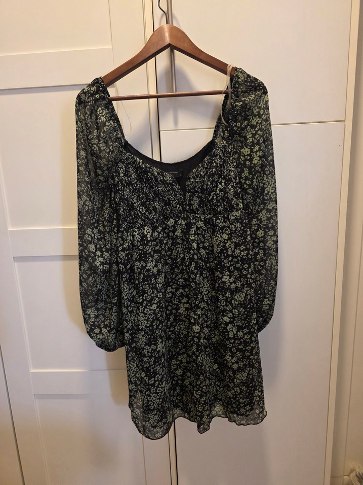 şifon kollu elbise bsl marka - Görsel 3