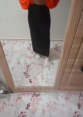 m Beden Kadın Siyah Uzun kalem Etek