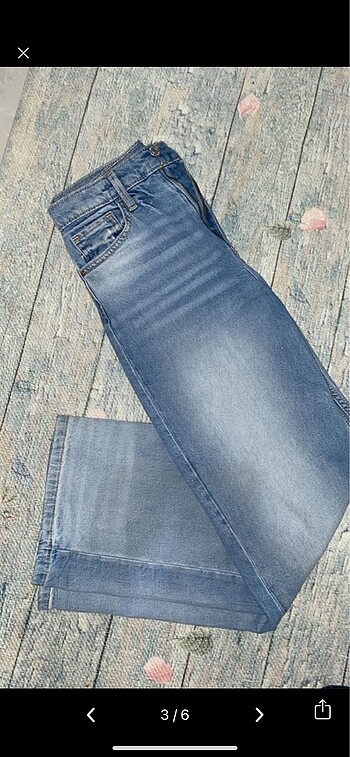 10 Yaş Beden mavi Renk H&M MARKA KIZ ÇOCUK JEAN 10/11 YAŞ