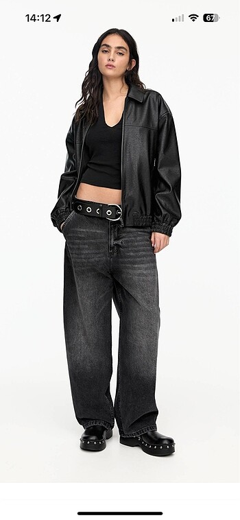 m Beden Pull and Bear Deri Ceket