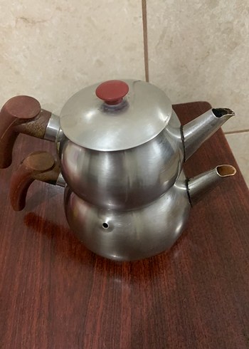 Diğer Ahşap Saplı Çift Katlı Çaydanlık