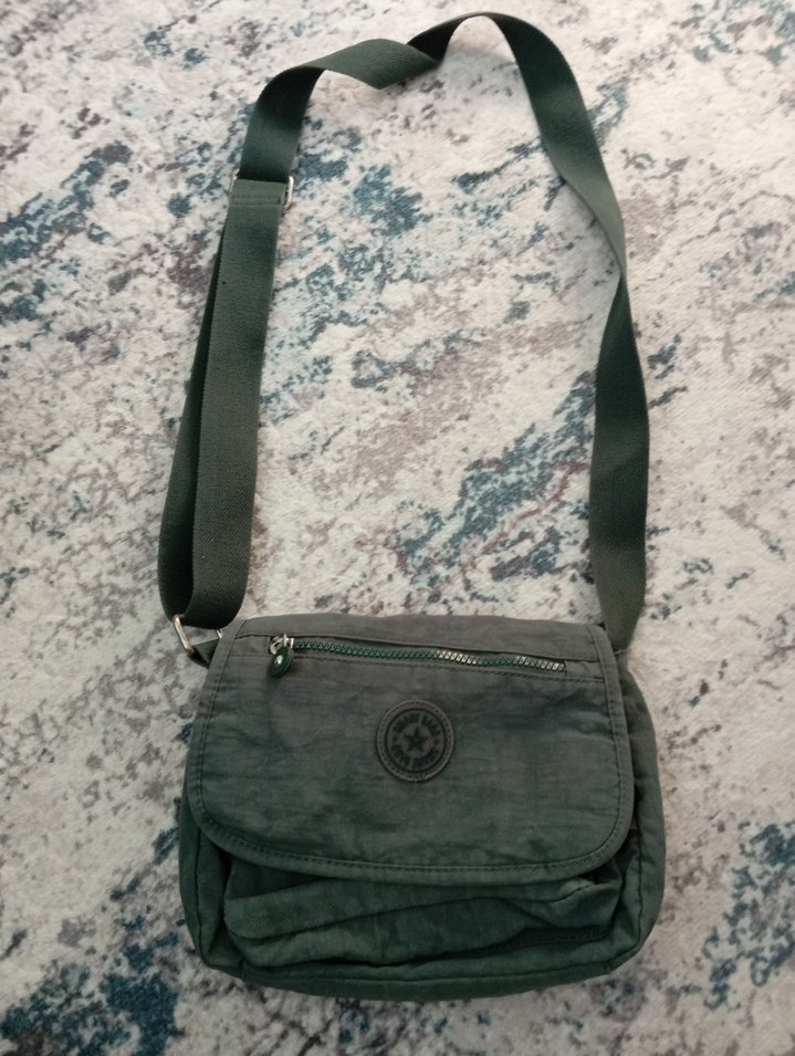 Fermuarlı Yeşil Kadın Çapraz Çanta - Görsel 2