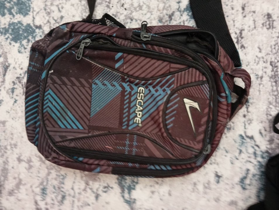 Kırmızı Desenli Sırt Çantası veMavi Desenli Sırt Çantası - Görsel 4