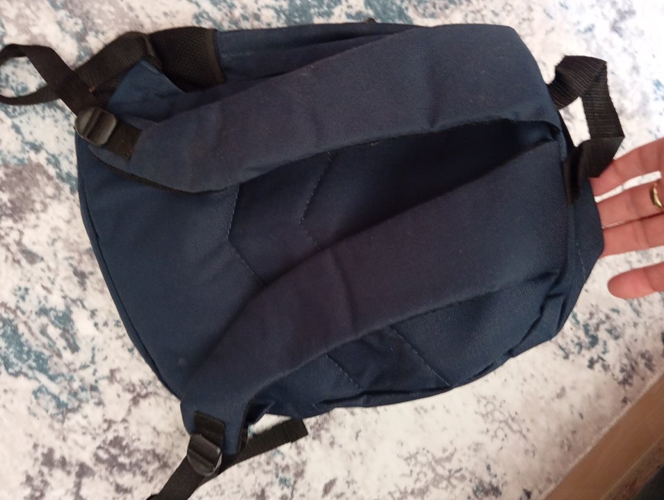 Okul Lacivert Sırtta Çanta Fermuarlı - Görsel 3