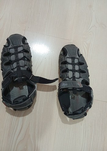 Gri Kamuflaj Desenli Erkek Çocuk Sandalet - Görsel 3