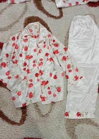 DiANA saten Beyaz sabahlık ve picama takımı bayan - Görsel 7