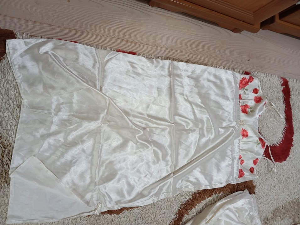 DiANA saten Beyaz sabahlık ve picama takımı bayan - Görsel 4