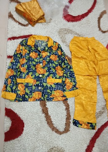 Kadın Sarı Bohem picama takımıözel dikim - Görsel 3