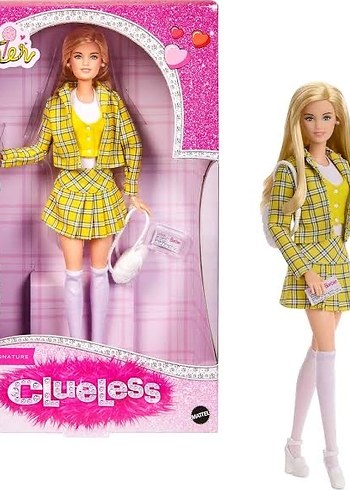 Beden Renk Barbie Clueless Sarı Ekose Etekli Bebek