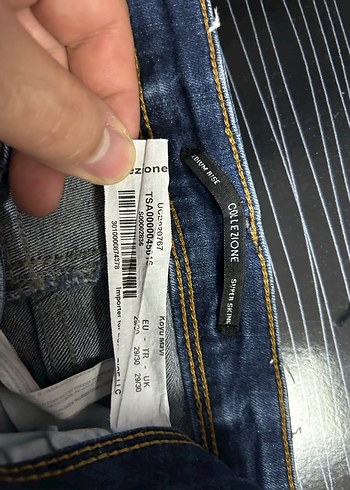 Collezione Navy Renkli Rahat Kesim Kadın Kot Pantolon