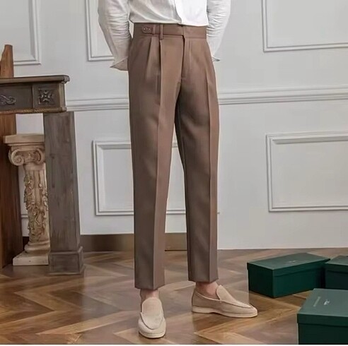 Kahverengi Kumaş Pantolon