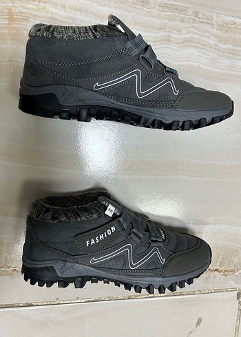 Gri Outdoor Kışlık Spor Ayakkabı - Görsel 8