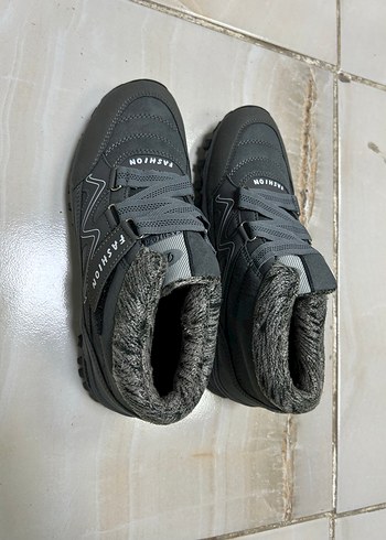 Gri Outdoor Kışlık Spor Ayakkabı - Görsel 6