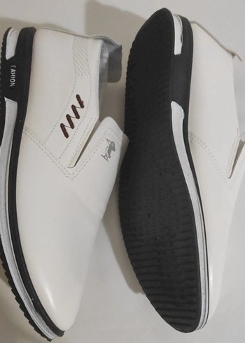 Beyaz Minimalist Erkek Günlük Ayakkabı - Görsel 4