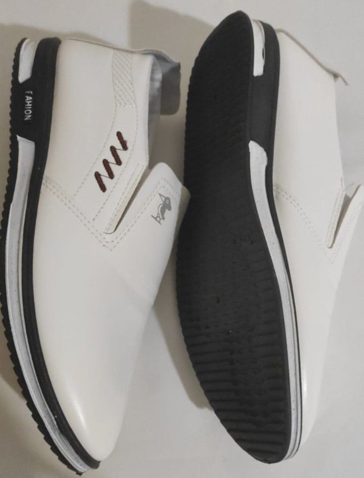 Beyaz Minimalist Erkek Günlük Ayakkabı - Görsel 4