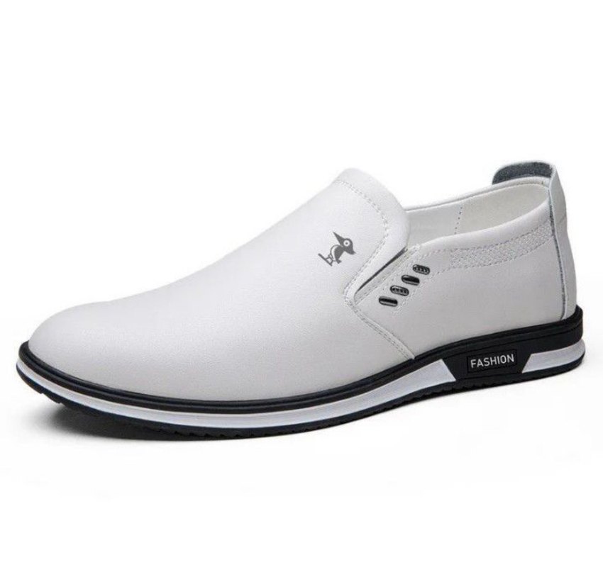 Beyaz Minimalist Erkek Günlük Ayakkabı - Görsel 2