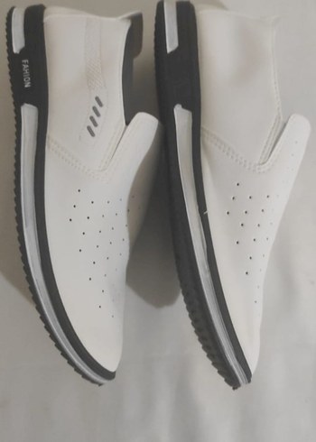 Minimalist Beyaz Erkek Günlük Yazlık Ayakkabı - Görsel 3