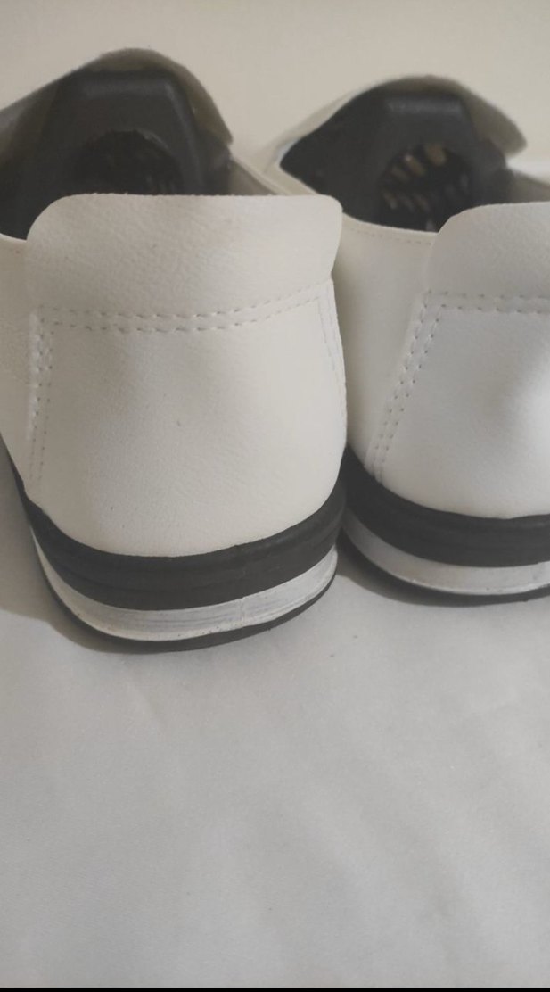 Minimalist Beyaz Erkek Günlük Yazlık Ayakkabı - Görsel 2