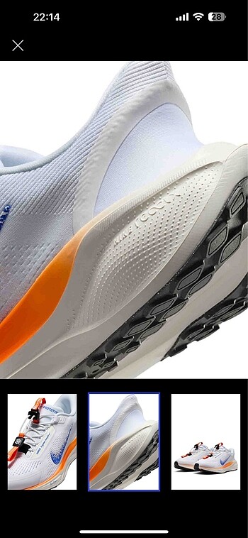 40,5 Beden beyaz Renk Nike unisex spor ayakkabı