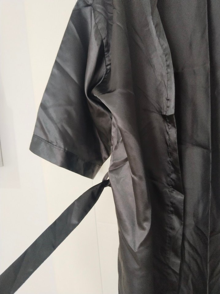 Miorre marka kadın Siyah saten Sabahlık - Görsel 2