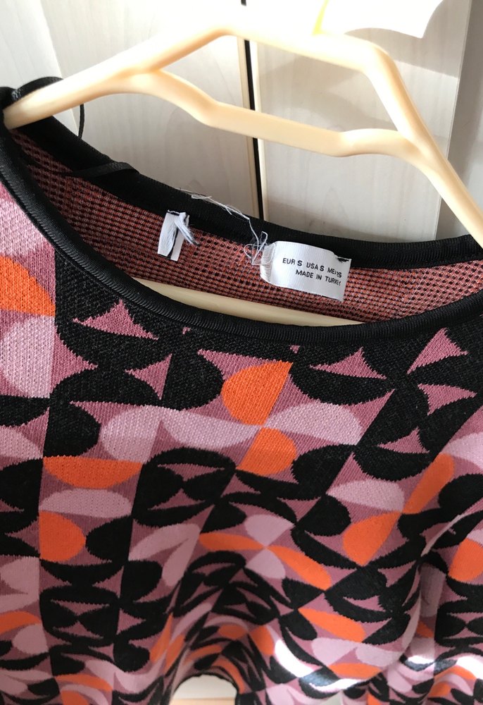 Desenli Uzun Kollu Kadın Triko Kazak - Görsel 2